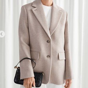 & Other stories oversized wool blazer - new